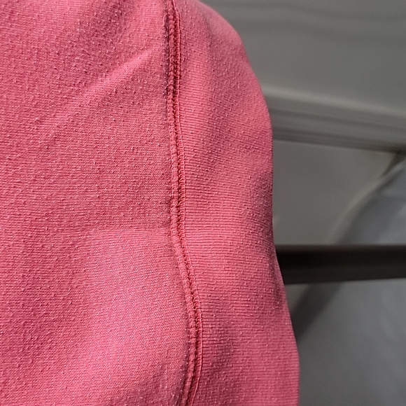 Victoria Secret Logo PINK Pullover  half Zip Varsity Striped Arm  Size Medium - Picture 8 of 10
